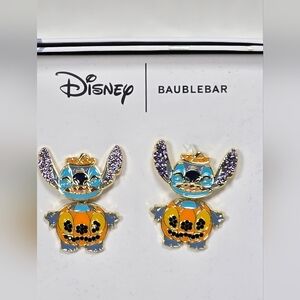 BaubleBar Disney Stitch Costume  Halloween Pumpkin Earrings New
